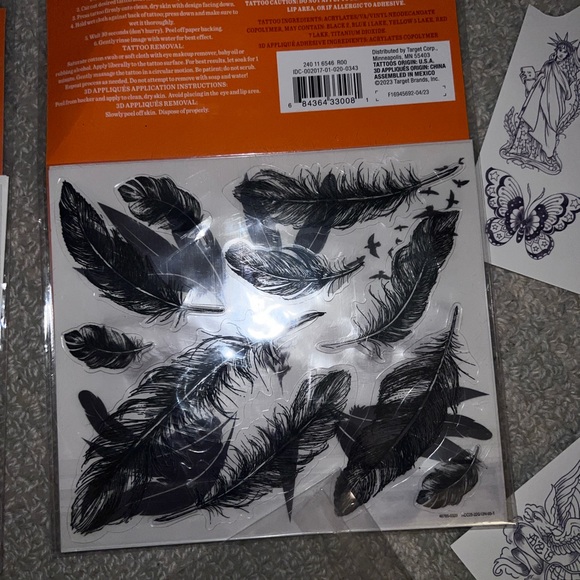 Temporary tattoo bundle; minimalist looks and Fourth of July - Picture 6 of 11